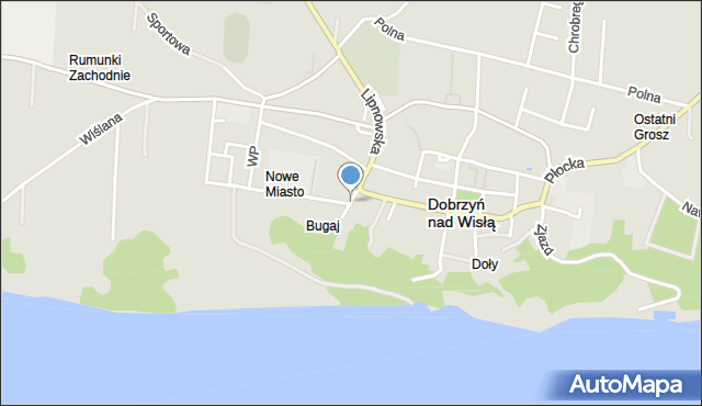 Dobrzyń nad Wisłą, 1 Maja, mapa Dobrzyń nad Wisłą