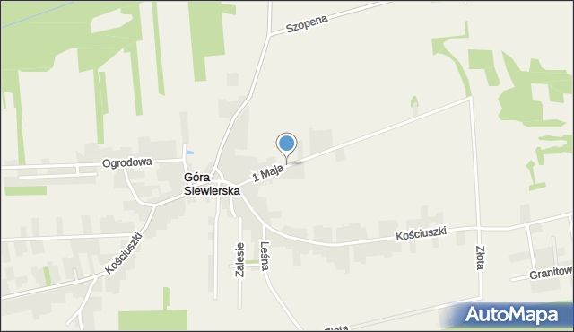 Góra Siewierska, 1 Maja, mapa Góra Siewierska