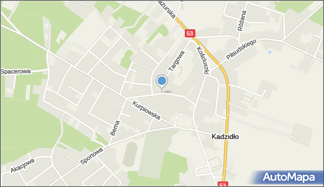 Kadzidło, 1 Maja, mapa Kadzidło