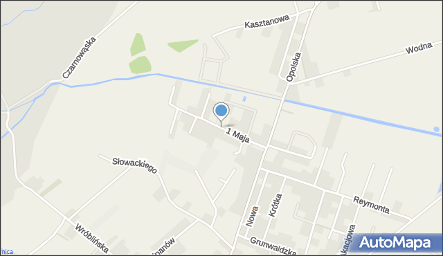 Kępa gmina Łubniany, 1 Maja, mapa Kępa gmina Łubniany