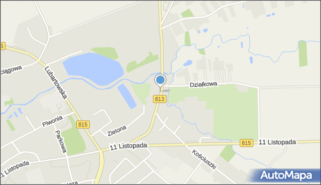 Parczew, 1 Maja, mapa Parczew