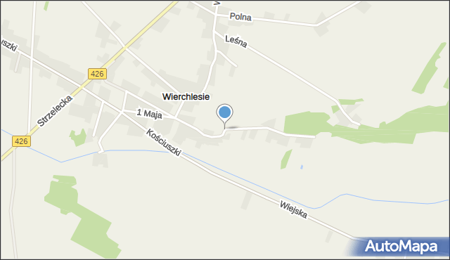 Piotrówka gmina Jemielnica, 1 Maja, mapa Piotrówka gmina Jemielnica