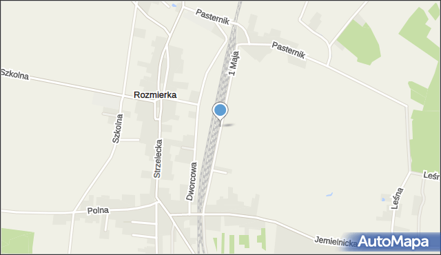 Rozmierka, 1 Maja, mapa Rozmierka
