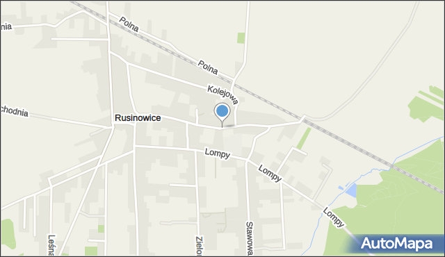 Rusinowice, 1 Maja, mapa Rusinowice