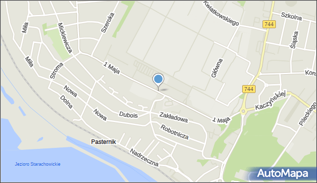 Starachowice, 1 Maja, mapa Starachowic