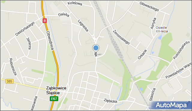 Ząbkowice Śląskie, 1 Maja, mapa Ząbkowice Śląskie