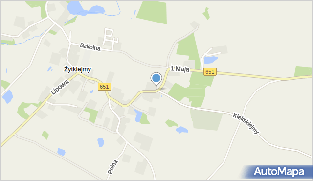 Żytkiejmy, 1 Maja, mapa Żytkiejmy