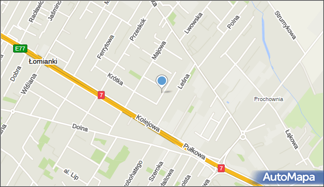 Łomianki, 22 Września, mapa Łomianki