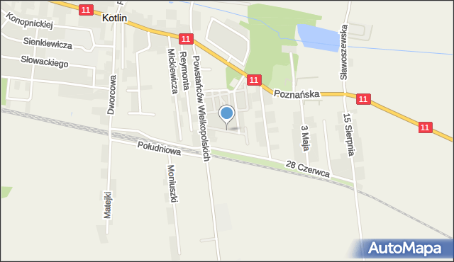 Kotlin, 27 Maja, mapa Kotlin