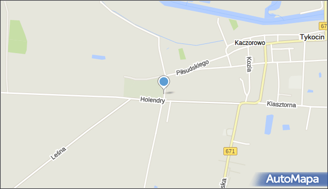 Tykocin, 27 Maja, mapa Tykocin