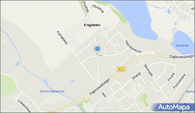 Stęszew, 28 Grudnia, mapa Stęszew