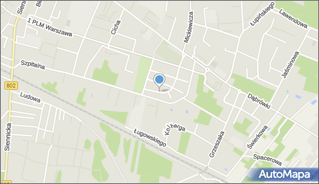 Stojadła, 30 Lipca, mapa Stojadła