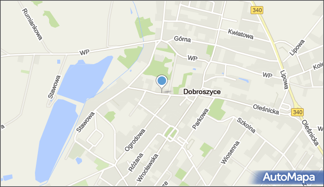 Dobroszyce, 3 Maja, mapa Dobroszyce