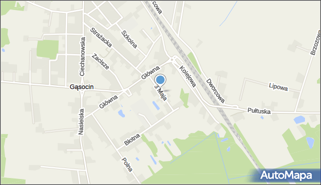 Gąsocin, 3 Maja, mapa Gąsocin