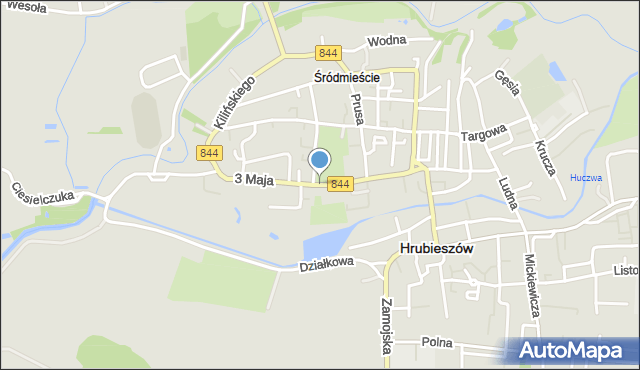 Hrubieszów, 3 Maja, mapa Hrubieszów