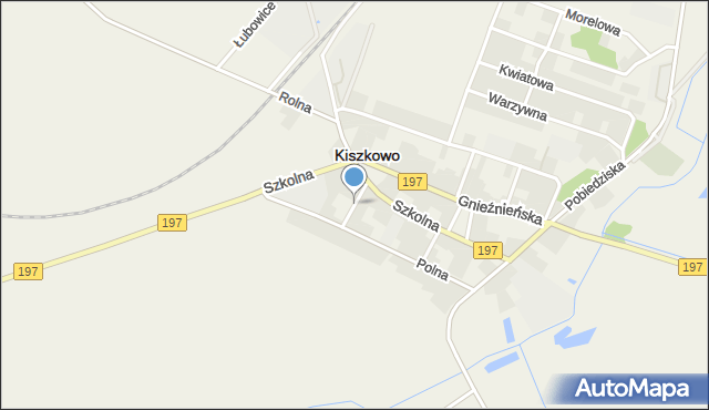 Kiszkowo powiat gnieźnieński, 3 Maja, mapa Kiszkowo powiat gnieźnieński