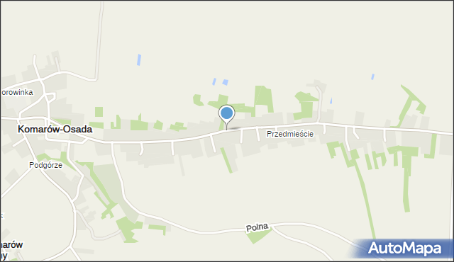 Komarów-Osada, 3 Maja, mapa Komarów-Osada