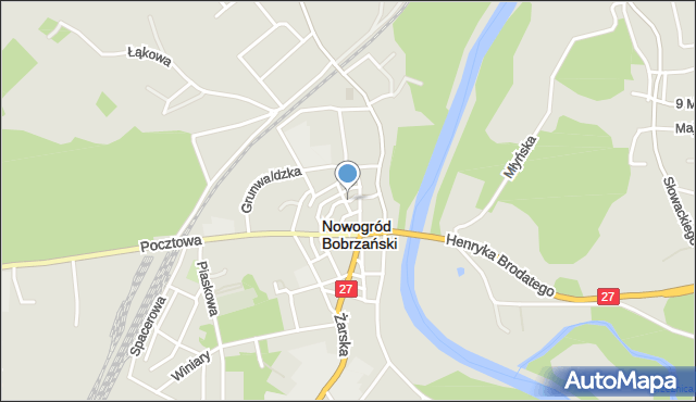 Nowogród Bobrzański, 3 Maja, mapa Nowogród Bobrzański