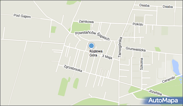 Piekary Śląskie, 3 Maja, mapa Piekary Śląskie