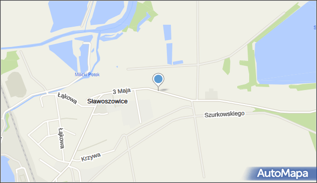 Sławoszowice, 3 Maja, mapa Sławoszowice