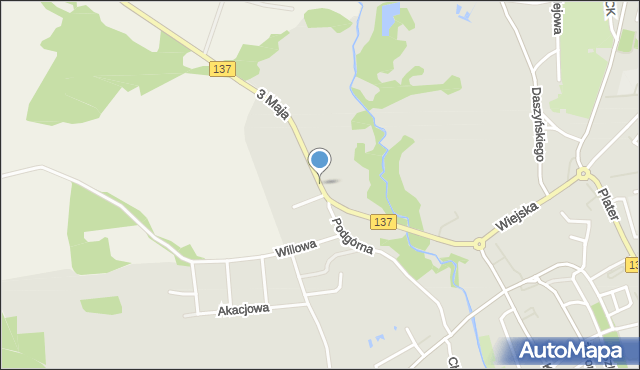 Sulęcin, 3 Maja, mapa Sulęcin