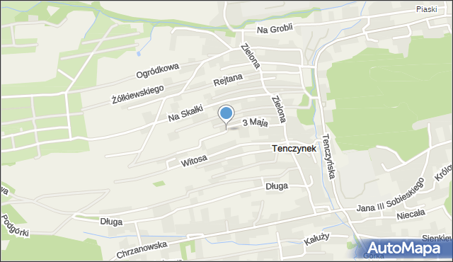 Tenczynek, 3 Maja, mapa Tenczynek