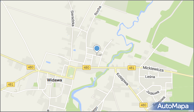 Widawa powiat łaski, 3 Maja, mapa Widawa powiat łaski