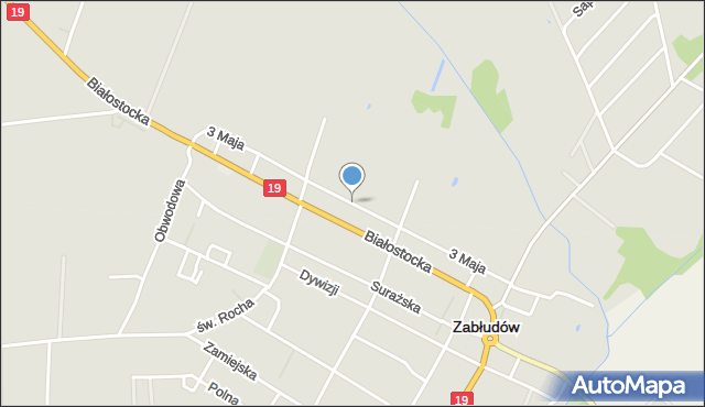 Zabłudów, 3 Maja, mapa Zabłudów