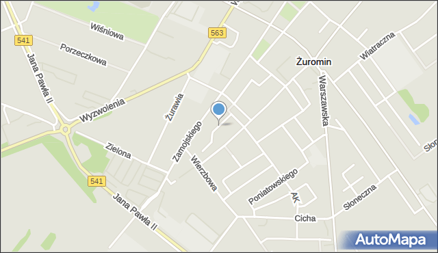 Żuromin, 3 Maja, mapa Żuromin