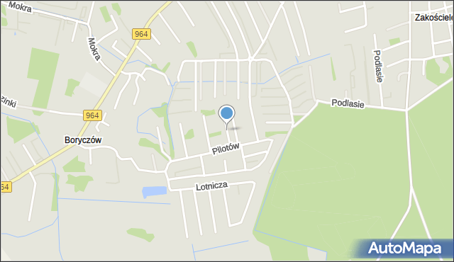 Niepołomice, 6 Batalionu, mapa Niepołomice