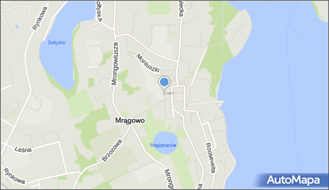 Mrągowo, 8 Maja, mapa Mrągowo