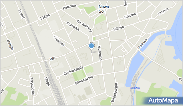 Nowa Sól, 8 Maja, mapa Nowa Sól