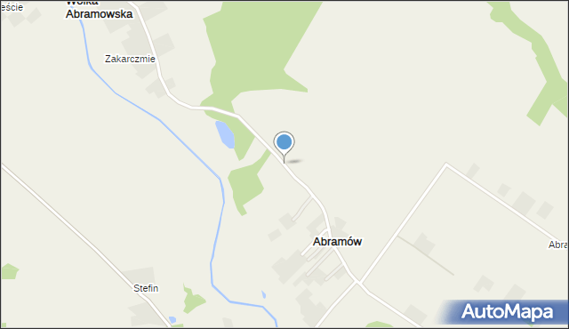 Abramów gmina Goraj, Abramów, mapa Abramów gmina Goraj