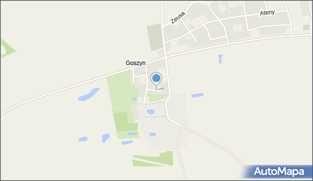 Goszyn gmina Pruszcz Gdański, Abrahama Antoniego, mapa Goszyn gmina Pruszcz Gdański