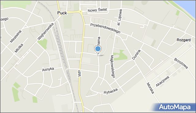 Puck, Abrahama, mapa Puck