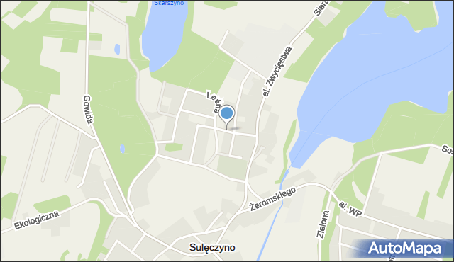 Sulęczyno, Abrahama, mapa Sulęczyno