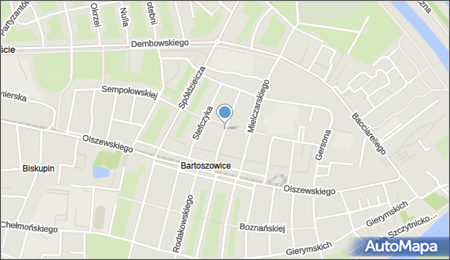 Wrocław, Abramowskiego Edwarda, mapa Wrocławia