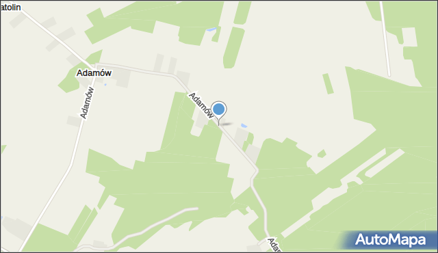 Adamów gmina Wierzbno, Adamów, mapa Adamów gmina Wierzbno