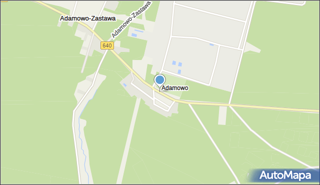 Adamowo gmina Mielnik, Adamowo, mapa Adamowo gmina Mielnik