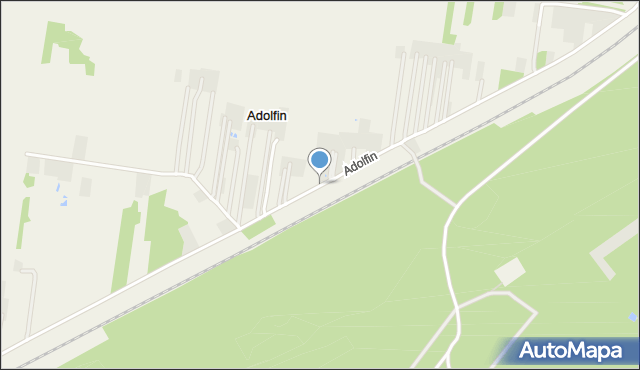 Adolfin gmina Pionki, Adolfin, mapa Adolfin gmina Pionki
