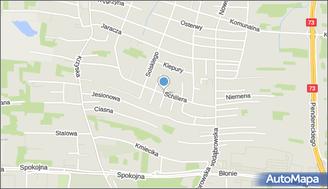 Tarnów, Adwentowicza Karola, mapa Tarnów