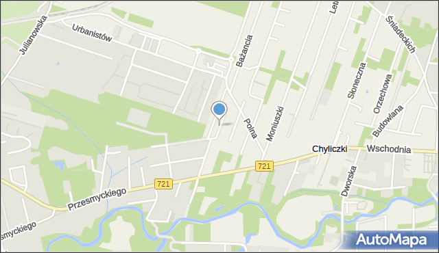 Chyliczki gmina Piaseczno, Agrestowa, mapa Chyliczki gmina Piaseczno
