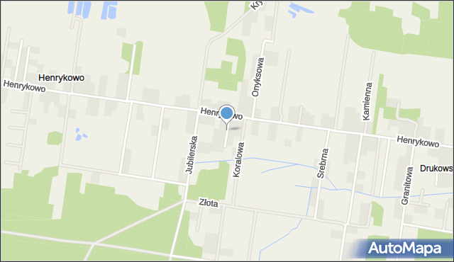 Henrykowo gmina Grabówka, Agatowa, mapa Henrykowo gmina Grabówka