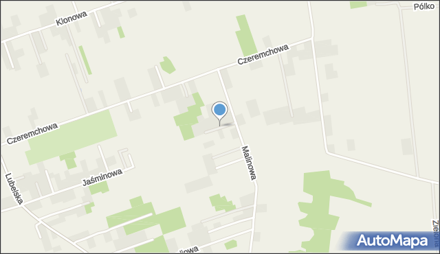 Jakubowice Konińskie-Kolonia, Agrestowa, mapa Jakubowice Konińskie-Kolonia