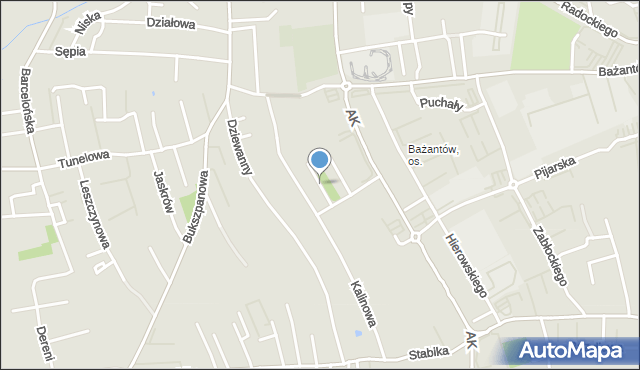 Katowice, Agrestowa, mapa Katowic