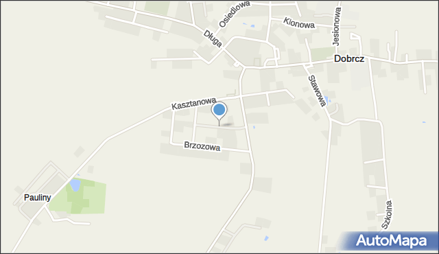Dobrcz, Akacjowa, mapa Dobrcz