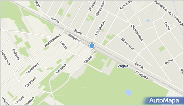 Hipolitów gmina Halinów, Akacjowa, mapa Hipolitów gmina Halinów