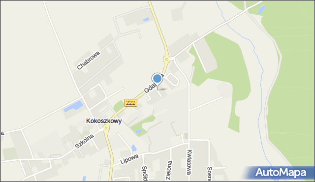 Kokoszkowy, Akacjowa, mapa Kokoszkowy