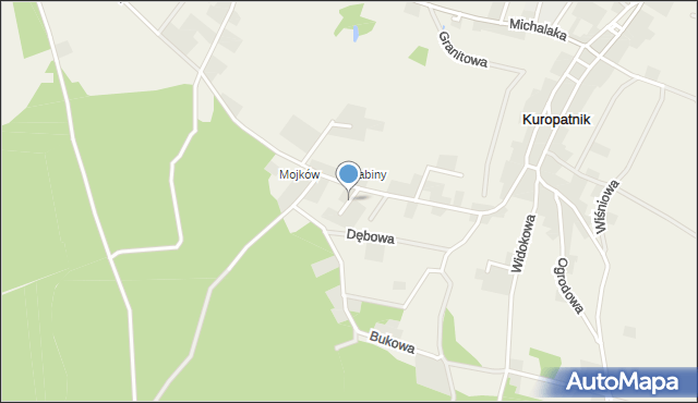 Kuropatnik, Akacjowa, mapa Kuropatnik