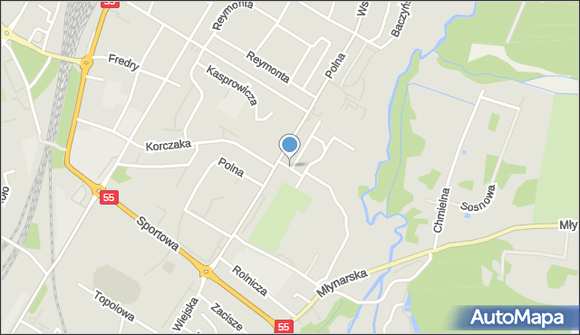 Kwidzyn, Akacjowa, mapa Kwidzyn